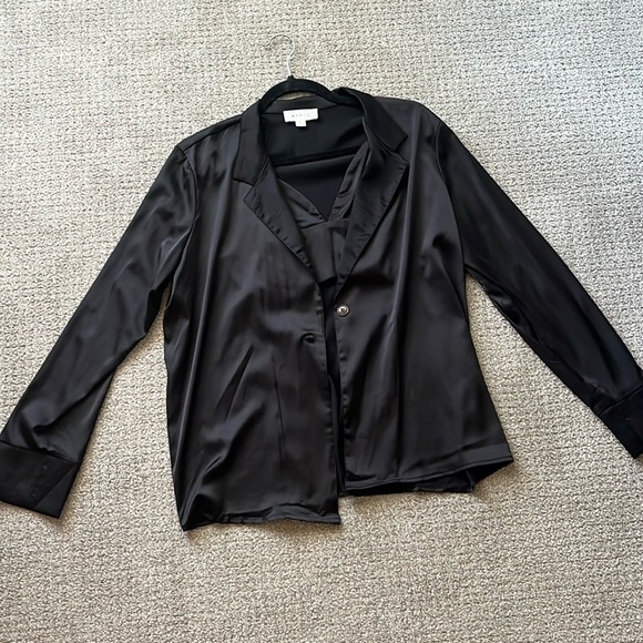 Satin blazer and top set - Picture 1 of 3